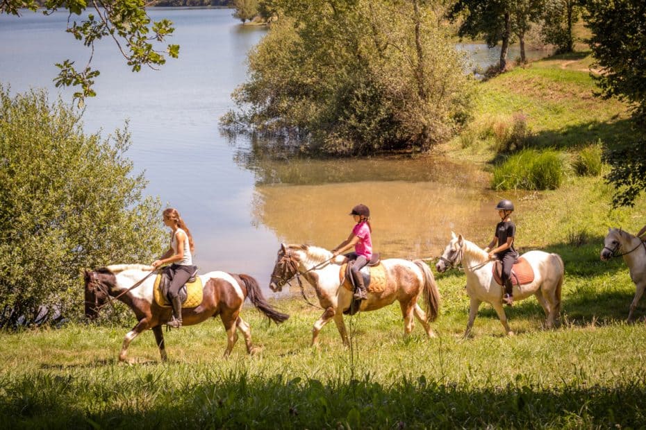 randonnée equestre Lac Bancalie Tarn