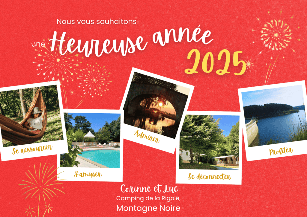 carte voeux camping