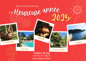 carte voeux camping