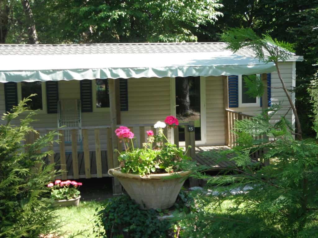 Mobil home fleuri