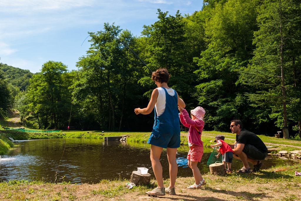 Peche a la truite, Les Cammazes, Tarn
