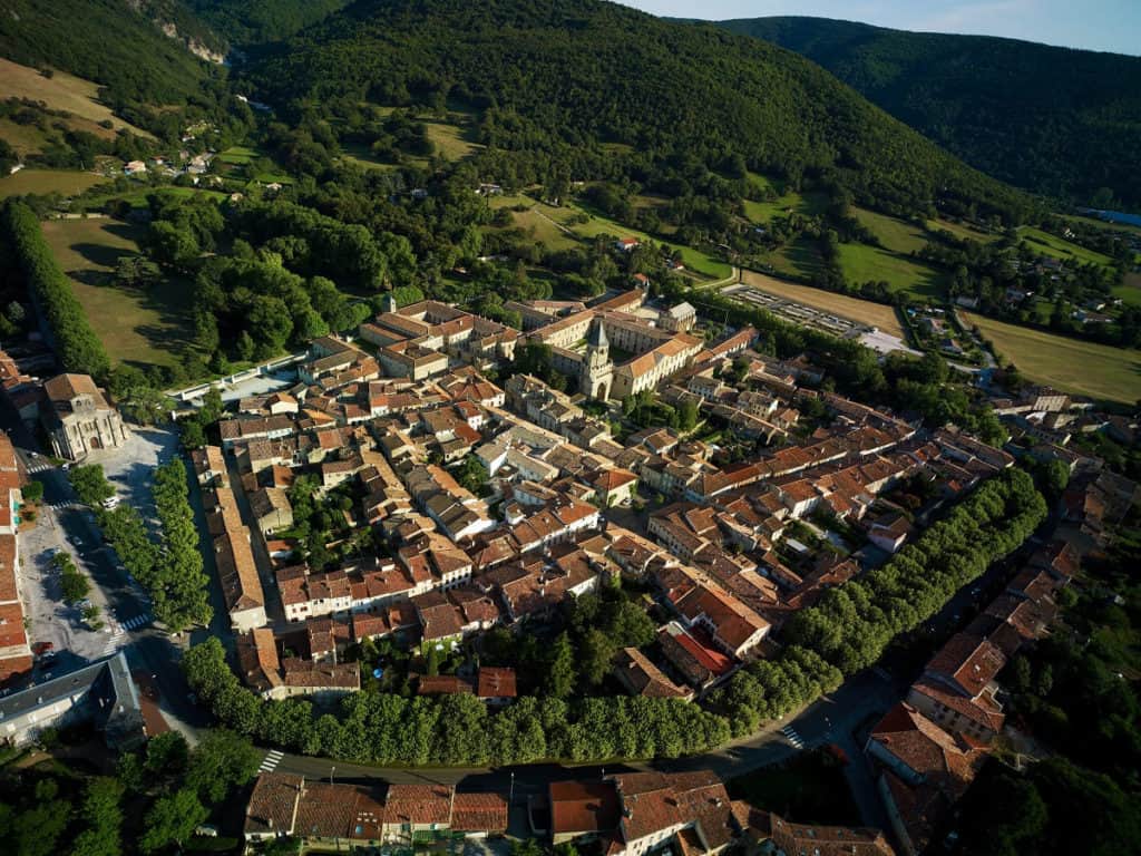 village Tarn vu du ciel
