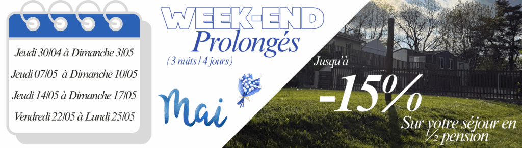 Weekend prolongés bandeau