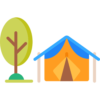 icone camping tente