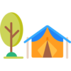 icone camping tente